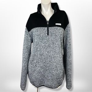 Eddie Bauer Men's 1/4 Zip Mock Neck Classic Fit Pullover Sweater Fleece L